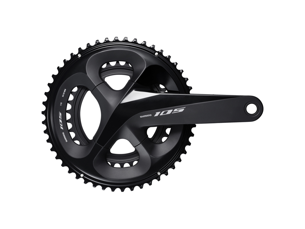 Shimano 105 Kranksæt Fc R7000 Sort 52/36 Tands Klinger 170mm Pedalarme