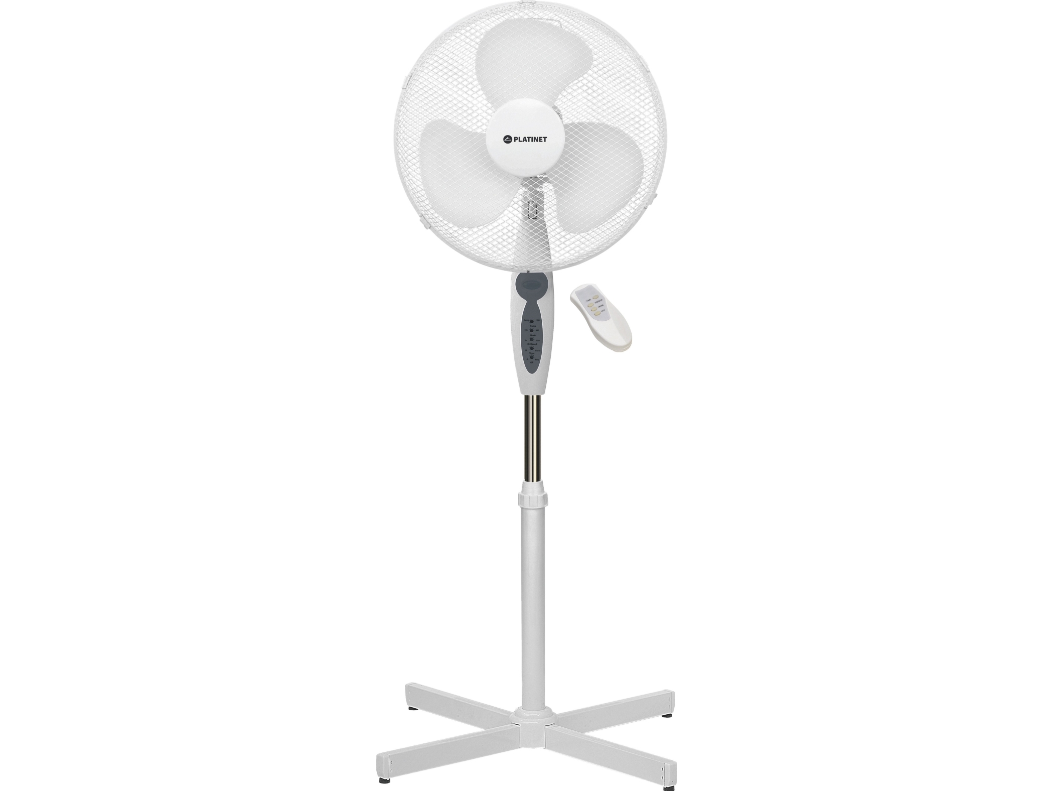 Platinet 40cm Floor Fan Remote Control Platinet 44749 White