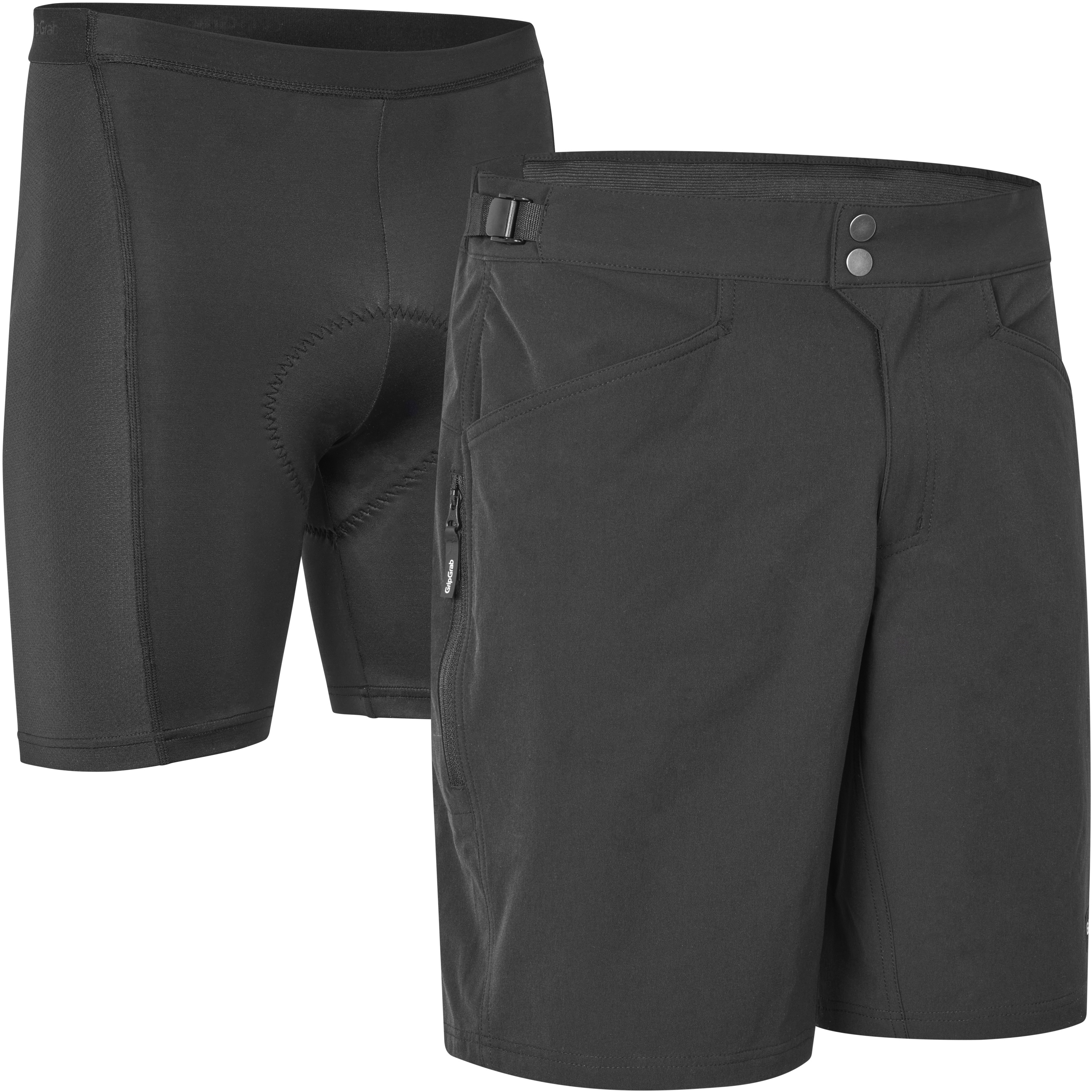 Gripgrab Flow 2 I 1 Cykelshorts Black