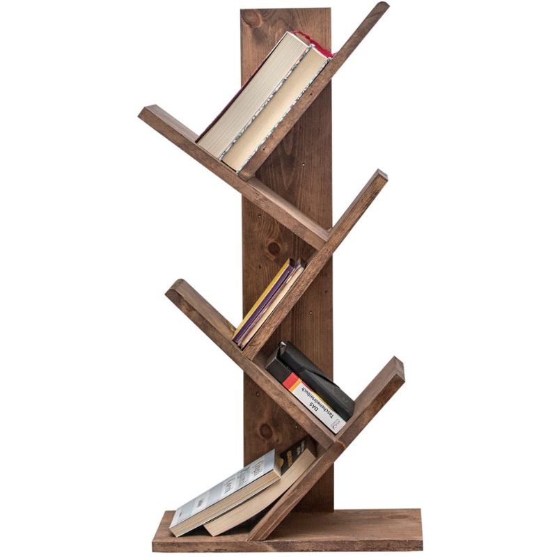 Cemo Bogreol I Massiv Træ 35x18x90 Cm